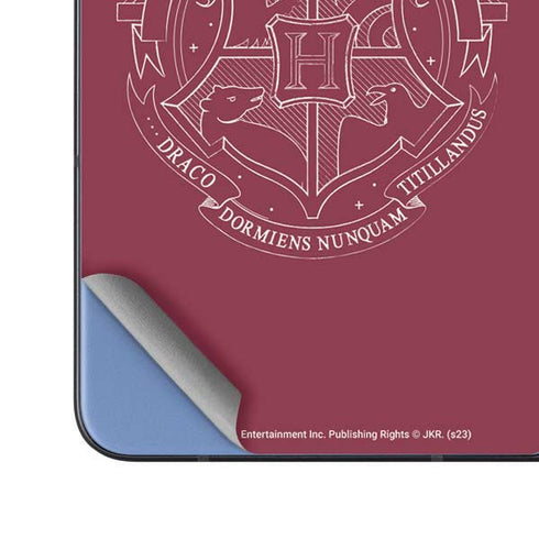 Wizarding Worlds Harry Potter Hogwarts Crest Galaxy Z Fold5 5G Skin